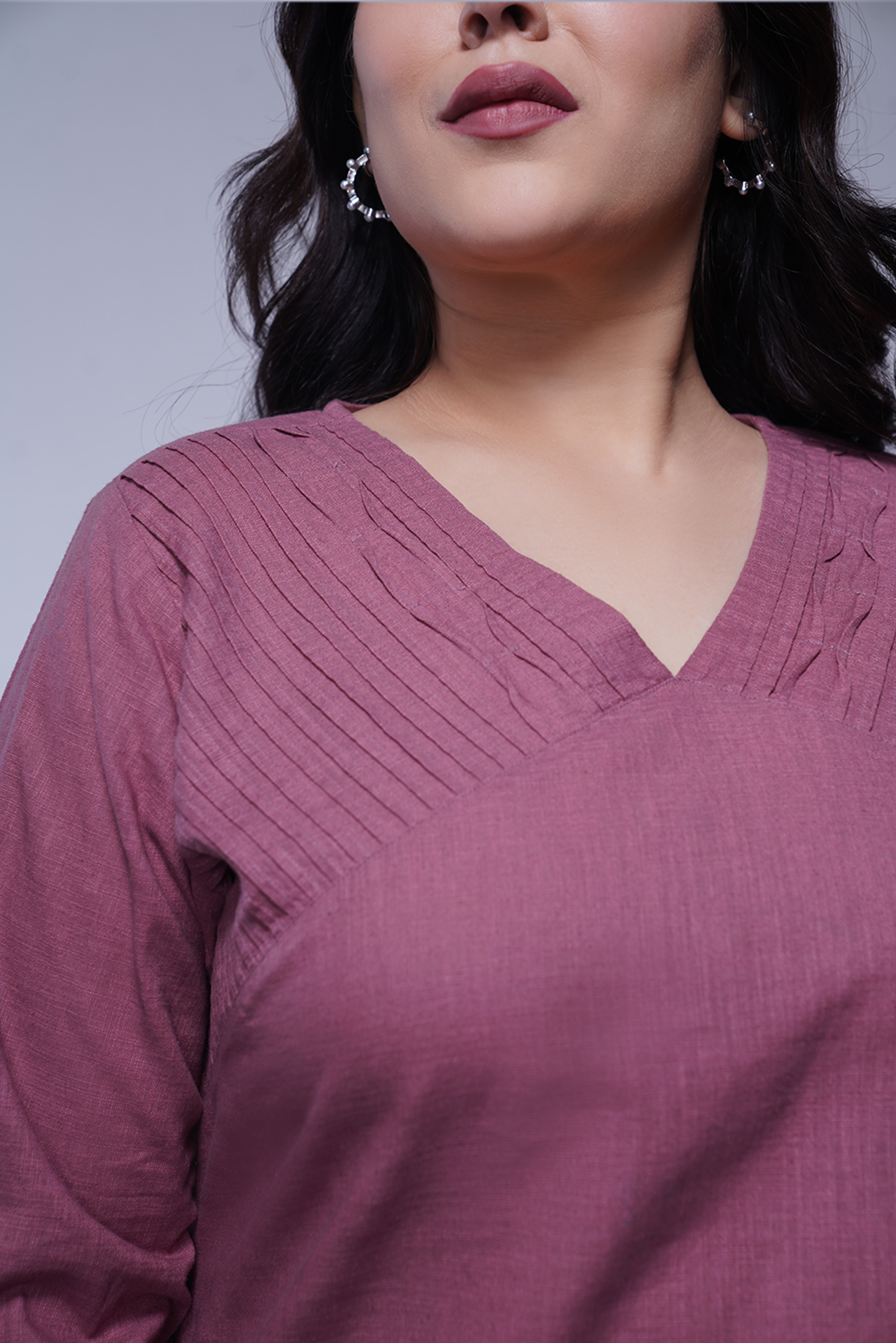 Linen Pleated Top