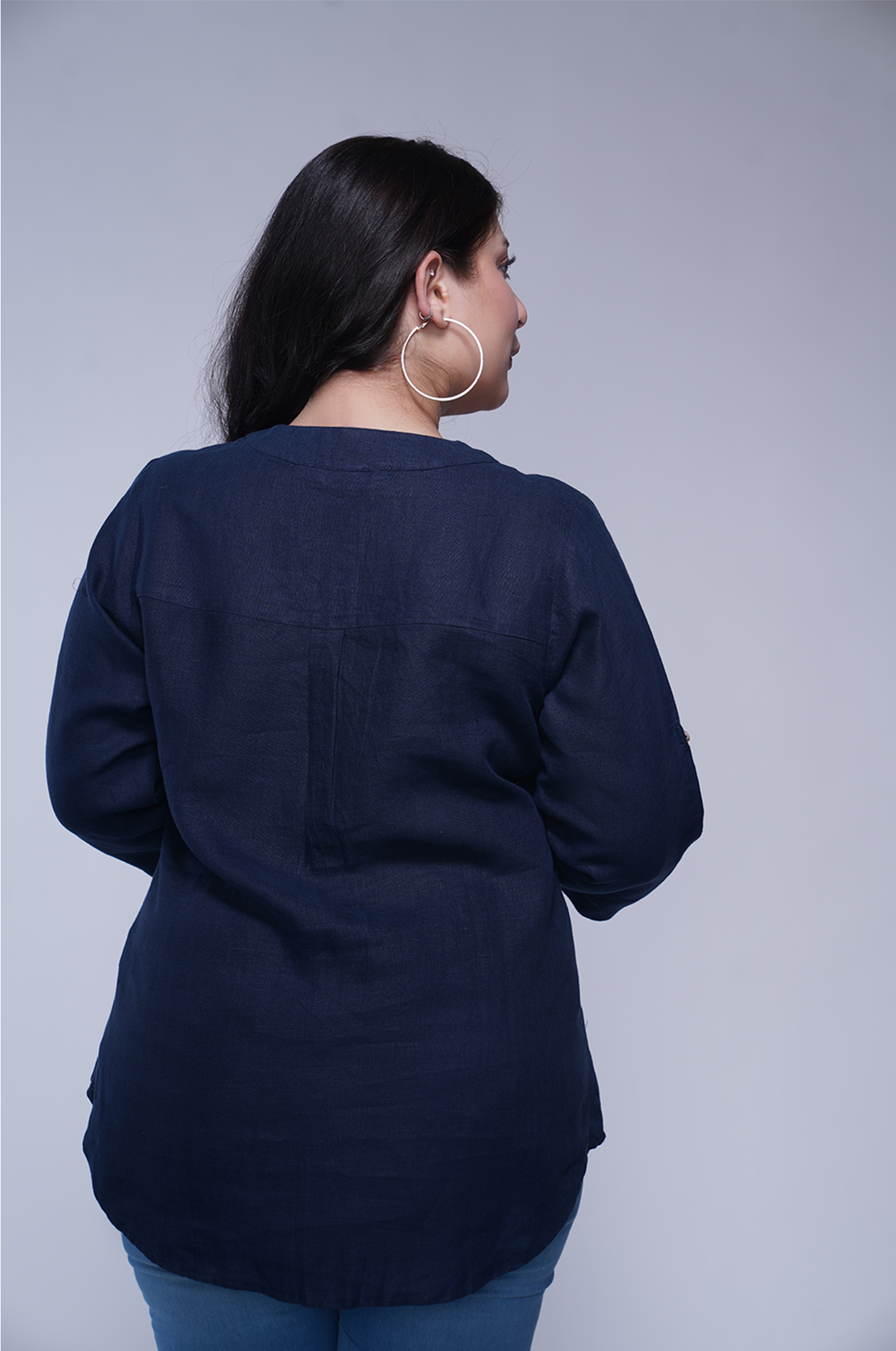Embroidered Linen Top
