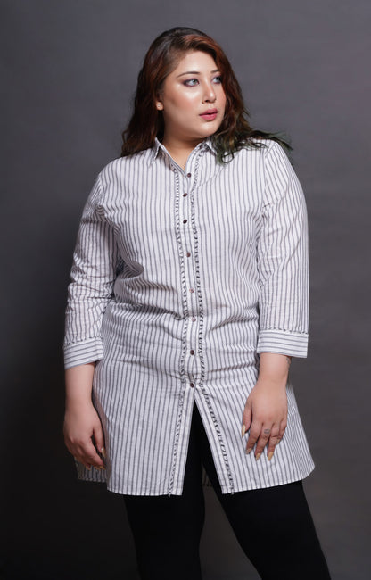 Cotton Linen Long Shirt