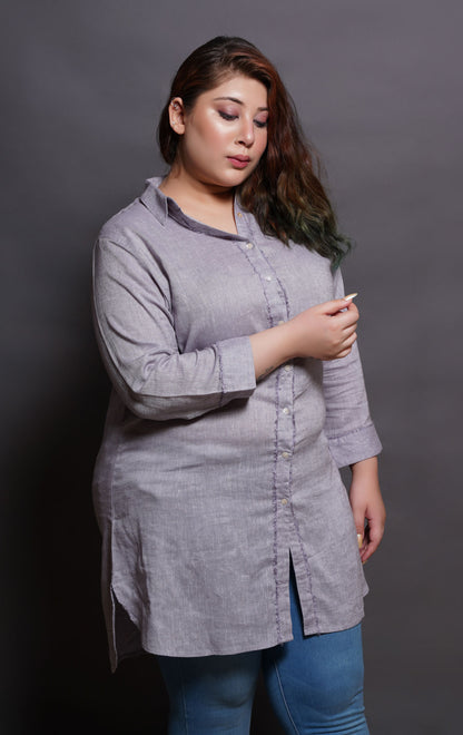 Cotton Linen Long Shirt